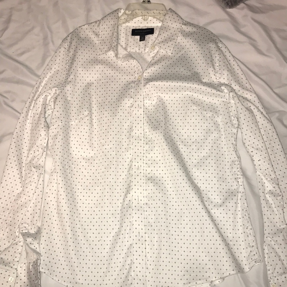 tailored fit banana republic button down